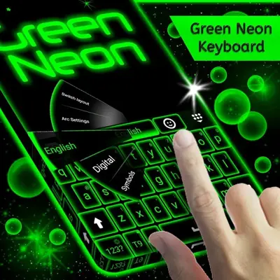 Green Neon Keyboard android App screenshot 2