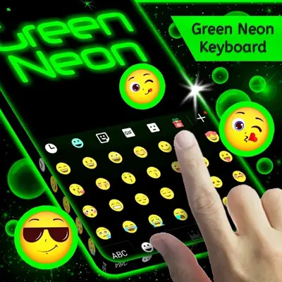 Green Neon Keyboard android App screenshot 3